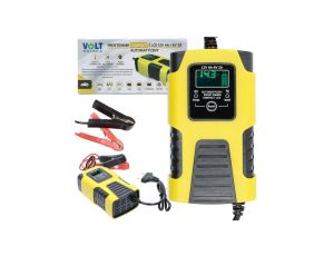 Prostownik automatyczny uniwersalny do akumulatorów Compact 6V 2A / 12V 4A LCD VOLT