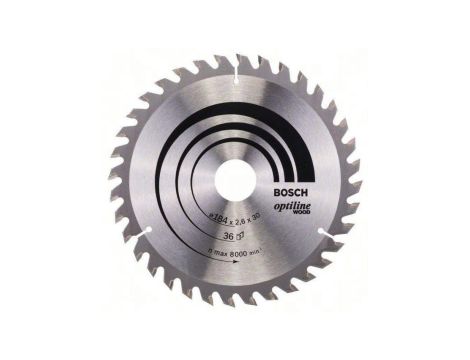 Piła tarczowa-h optiline wood 184*30 z36