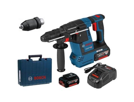 Młot udarowy obrotowy akumulatorowy sds+ gbh 18v-26 f 2*6.0a