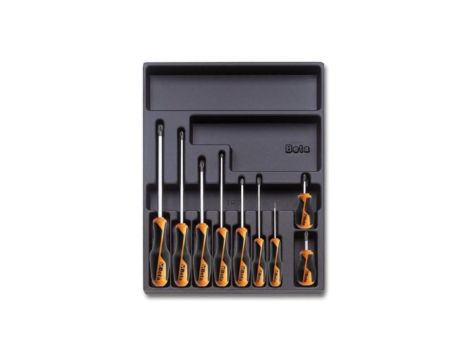 Zestaw wkrętaków we wkładce z tworzywa 9szt