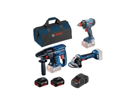 Zestaw gbh180+ gws180 + gdx180 18v 2*5.0ah