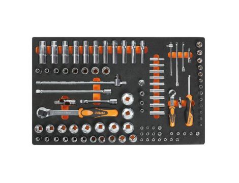 Zestaw narzędzi 98szt w miękkim wkł.profilowanym