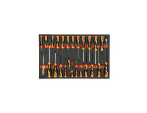 Zestaw wkrętaków 25szt w miękkim wkł.profilowanym