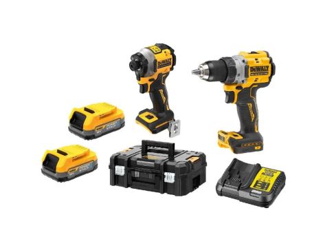 Zestaw wkrętarka dcd800 + zakrętarka dcf850 18v 2*1.7ah