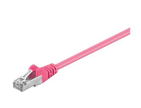 CAT 5e Kabel łączący, SF/UTP, Purpurowy - Długość kabla 0.25 m