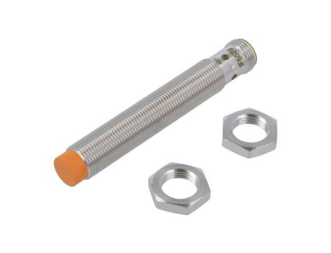 Czujnik Indukcyjny Obudowa: M12 Zabudowany (flush) Zasięg: 2mm Wyjście: 1xPNP(NO) Złącze: M12 Zasilanie: 10-36VDC IP67 IF5579