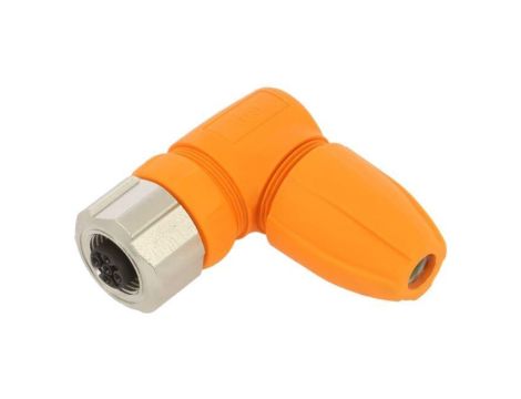 Złącze gniazdo do zarobienia Typ: M12 Gniazdo (kątowe, 4-PIN) Zaciski śrubowe IP65/IP67/IP68/IP69K Styki pozłacane EVC815