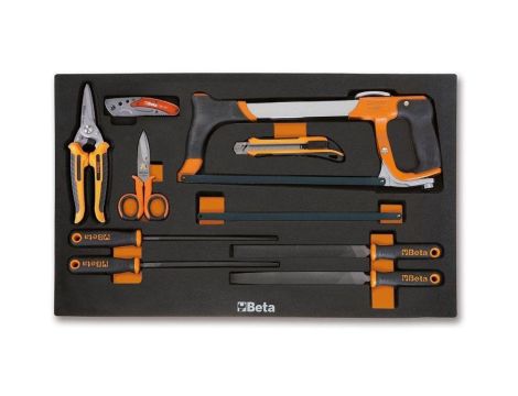 Zestaw 9 pilników i narzędzi w miękkim wkł.profilowanym