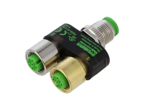 Adapter M12 5-PIN 30VDC 4A IP67 Sygnalizacja: LED 7000-41135-0000000