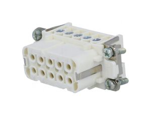 Złącze HDC wkładka stykowa żeńskie 16A 250V -PIN 10 10+PE C14610B0100024