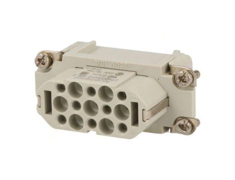 Złącze HDC wkładka stykowa żeńskie 10A 250V -PIN 15 15+PE C14610B0150002