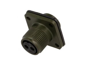 Złącze okrągłe gniazdo kołnierz (4 otwory) na panel -PIN 2 DS3102A 10SL-4S