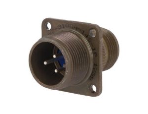 Złącze okrągłe gniazdo -PIN 3 męskie 97 srebrzony 97-3100A-14S-1P