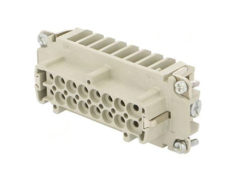 Złącze HDC wkładka stykowa żeńskie 16A 500V -PIN 16 16+PE C14610B0165001