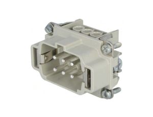 Złącze HDC wkładka stykowa męskie 16A 500V -PIN 6 6+PE C14610A0061021