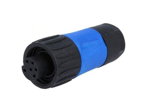 Złącze okrągłe wtyk na przewód -PIN 7 żeńskie 6+PE C01630D00611010