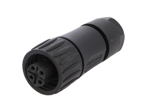 Złącze okrągłe wtyk na przewód -PIN 4 żeńskie zacisk śrubowy C01620D00321012