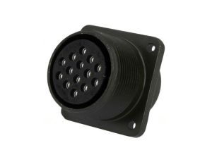 Złącze okrągłe gniazdo kołnierz (4 otwory) na panel -PIN 14 DS3102A 20-27S