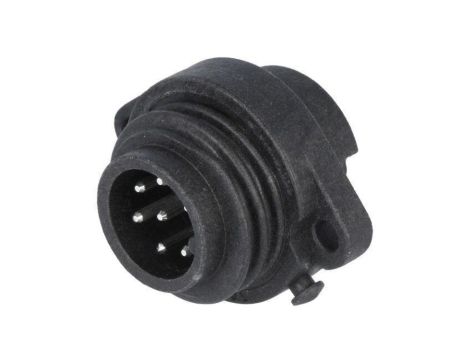 Złącze okrągłe gniazdo kołnierz (2 otwory) na panel -PIN 7 C01630C00610012