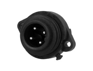 Złącze okrągłe gniazdo kołnierz (2 otwory) na panel -PIN 4 C01620C00310012