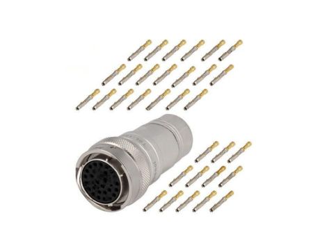 Złącze okrągłe wtyk na przewód -PIN 32 żeńskie zaciskanie RT0W61832SNH-K