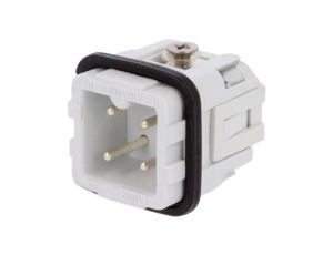 Złącze HDC wkładka stykowa męskie 10A 230V -PIN 4 3+PE C14610A0030024