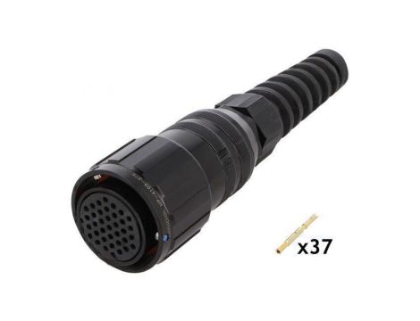 Złącze okrągłe wtyk Rozmiar 16 MP-41 żeńskie -PIN 37 złocony MP-4106-37S
