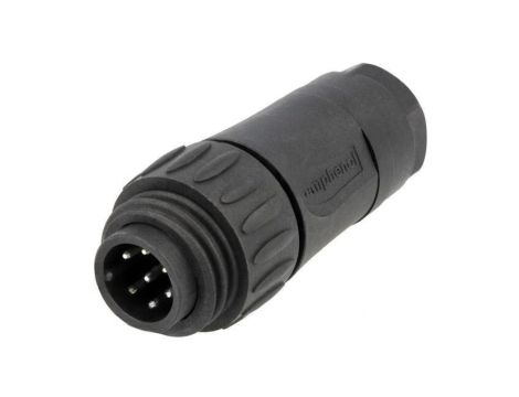 Złącze okrągłe wtyk na przewód -PIN 7 męskie 6+PE C01630H00610012