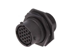 Złącze okrągłe gniazdo na panel nakrętka od przodu -PIN 19 RTS714N19S03