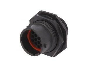 Złącze okrągłe gniazdo na panel nakrętka od przodu -PIN 19 RTS714N19P03