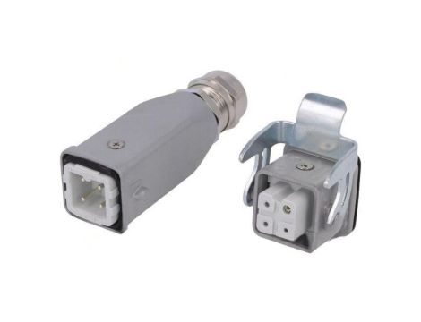 Złącze HDC męskie + żeńskie 10A 400V -PIN 4 3+PE rozmiar A3 C14610E0039244
