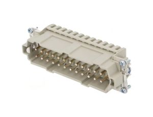 Złącze HDC wkładka stykowa męskie 16A 500V -PIN 24 24+PE C146 10A024 400 1
