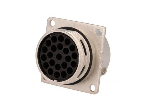 Złącze okrągłe gniazdo kołnierz (4 otwory) na panel -PIN 23 RT001823SNH