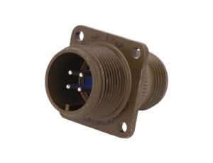 Złącze okrągłe gniazdo -PIN 4 męskie 97 srebrzony 97-3100A-14S-2P