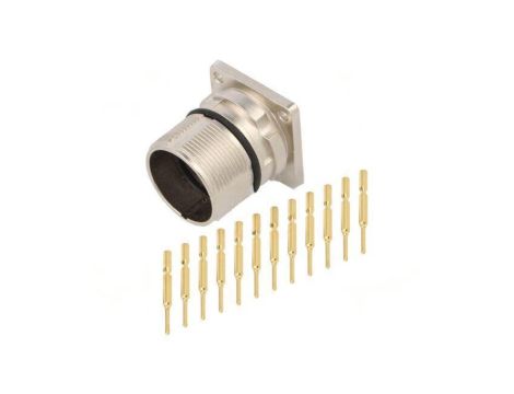 Złącze M23 gniazdo -PIN 12 męskie zaciskanie złocony MA1LAE1200-KIT