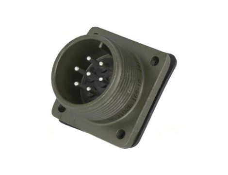 Złącze okrągłe gniazdo kołnierz (4 otwory) na panel -PIN 7 DS3102E 16S-1P