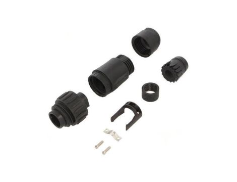 Złącze okrągłe wtyk na przewód -PIN 7 męskie bez styków 6+PE C01610H00601012