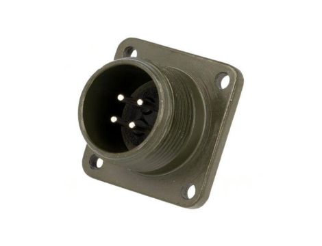 Złącze okrągłe gniazdo kołnierz (4 otwory) na panel -PIN 4 DS3102A 14S-2P