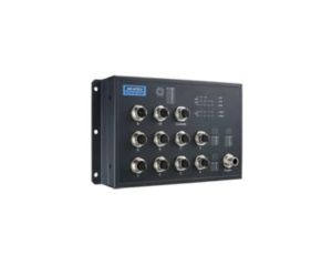 EN50155, M12 8-port GigabitEthernet PoE + 2G, Zarządzalny Switch, 72~110VDC EKI-9510G-2GMPH-AE