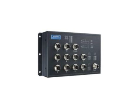 EN50155, M12 8-port GigabitEthernet PoE + 2G, Zarządzalny Switch, 72~110VDC EKI-9510G-2GMPH-AE
