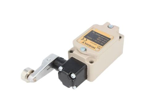 Wyłącznik krańcowy dźwignia R 38mm rolka metalowa Ø17,5mm NO + NC 10A WL-5104