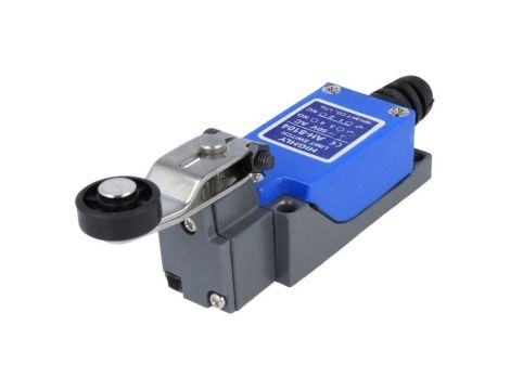 Wyłącznik krańcowy dźwignia R 30mm rolka Ø18mm NO + NC 5A AH8104