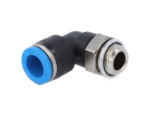 Złączka wtykowa kątowa 90 -0,95-6bar Uszczelka kauczuk NBR 186122