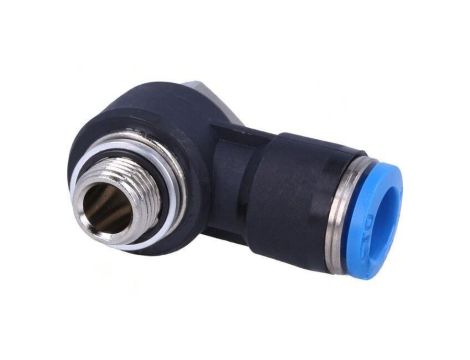 Złączka wtykowa kątowa 90 -0,95-6bar Uszczelka kauczuk NBR 186140
