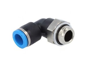 Złączka wtykowa kątowa 90 -0,95-6bar Uszczelka kauczuk NBR 186120