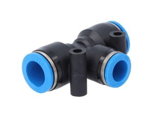 Złączka wtykowa prosta,rozgałęźna T -0,95-6bar PBT QS 153137