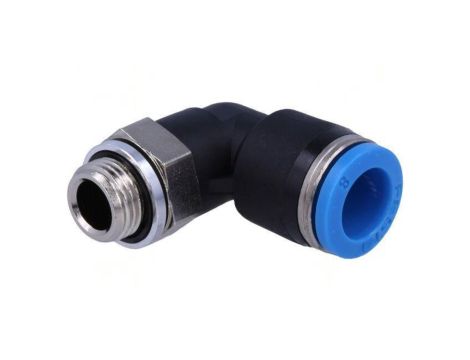 Złączka wtykowa kątowa 90 -0,95-6bar Uszczelka kauczuk NBR 186119