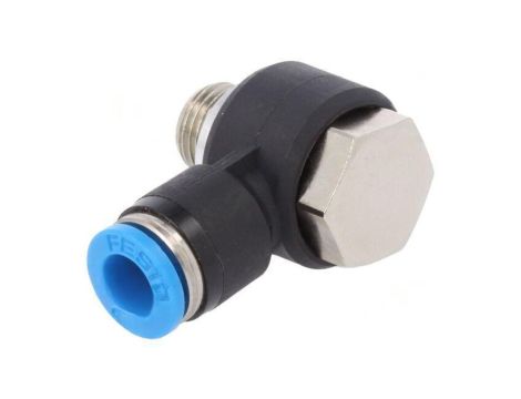 Złączka wtykowa gwintowana,kątowa 90 -0,95-6bar QS -10-80C 186138