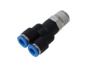 Złączka wtykowa prosta,rozgałęźna Y -0,95-6bar PBT QS 6mm 153140