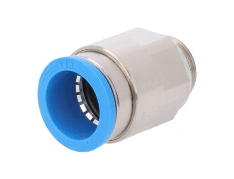 Złączka wtykowa gwintowana,prosta -0,95-6bar Gwint G 3/8 186347